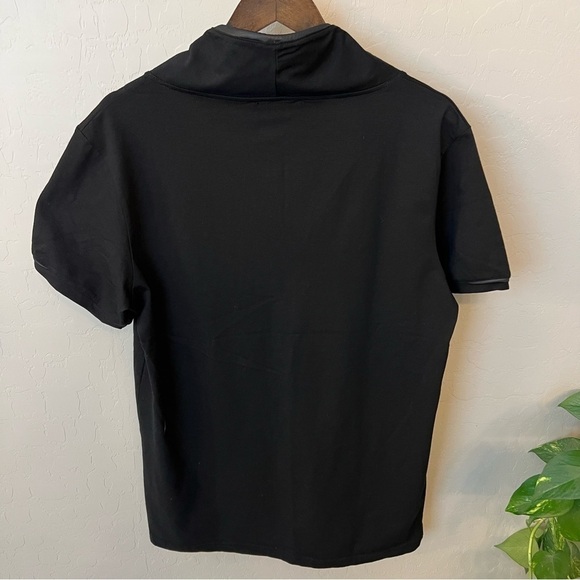 LCR 1989 Men’s Black henley Tshirt with white button accents front closure,XXL - Picture 2 of 10